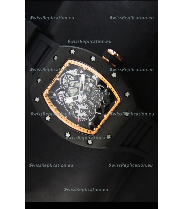 Richard Mille RM055 Bubba Watson Swiss Replica Watch in Golden Indexes
