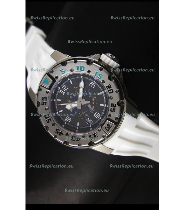 Richard Mille RM028 Automatic Diver's Swiss Replica Watch in White