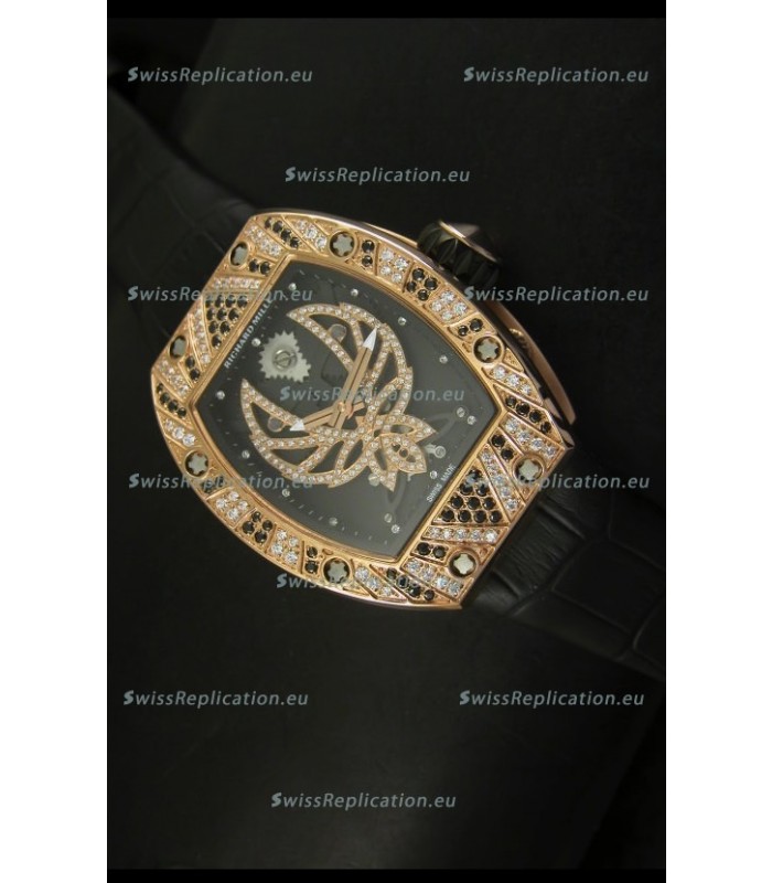 Richard Mille RM051 Tourbillon Swiss Watch in Pink Gold Case