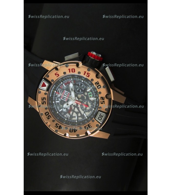 Richard Mille RM032 Swiss Watch in Pink Gold Finish