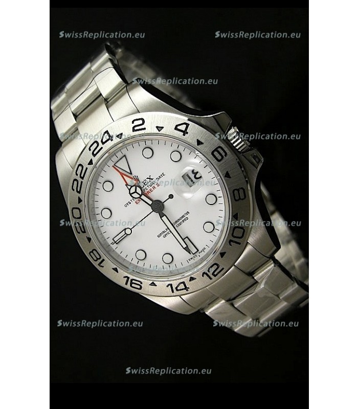 Rolex Explorer II Japanese Replica Automatic Black Steel Watch 43MM