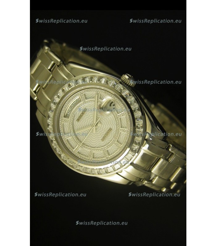 Rolex Day Date Swiss Watch in Stainless Steel Case 