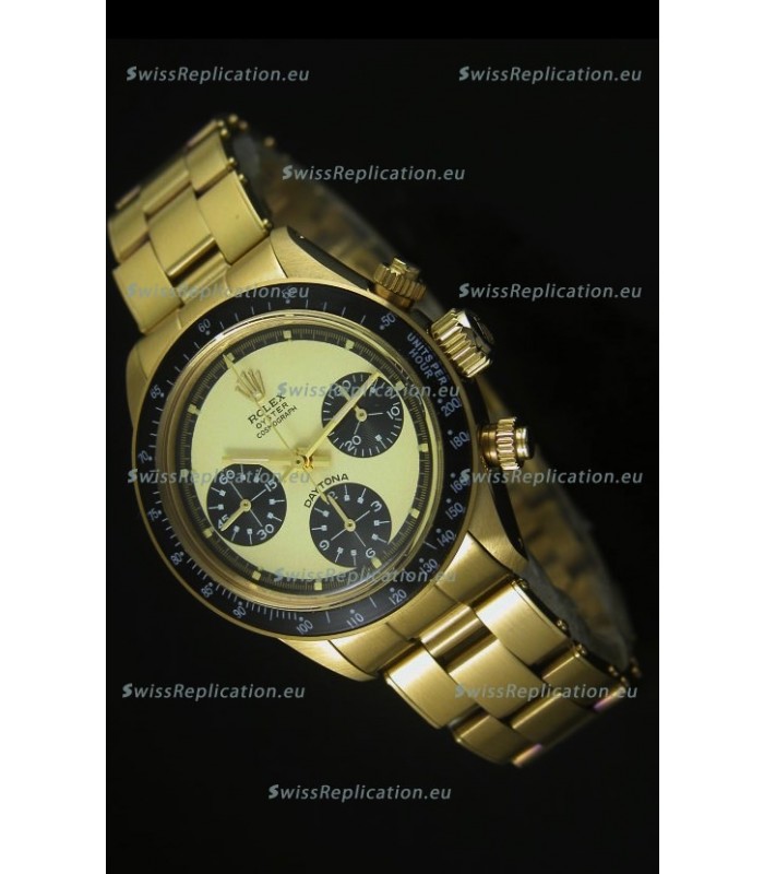 Rolex Daytona 6263 Cosmograph White Dial in Gold Case
