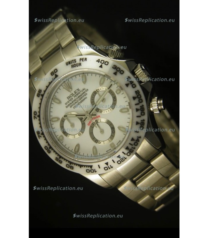 Rolex Daytona Cosmograph White Ceramic Bezel Replica Watch