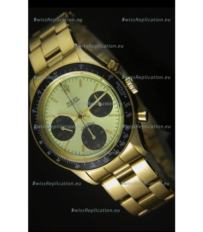 Rolex Daytona 6263 Cosmograph Metallic Dial in Gold Case