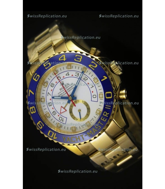 Rolex Yachtmaster II Yellow Gold - 1:1 Ultimate Replica (Working Stopwatch)