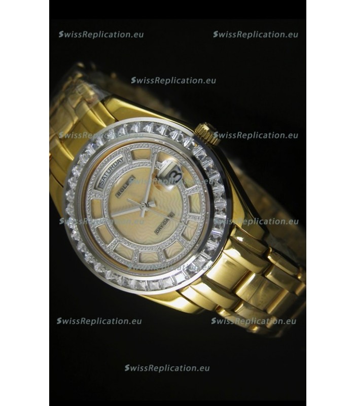 Rolex Day Date Swiss Watch in Rose Gold Case