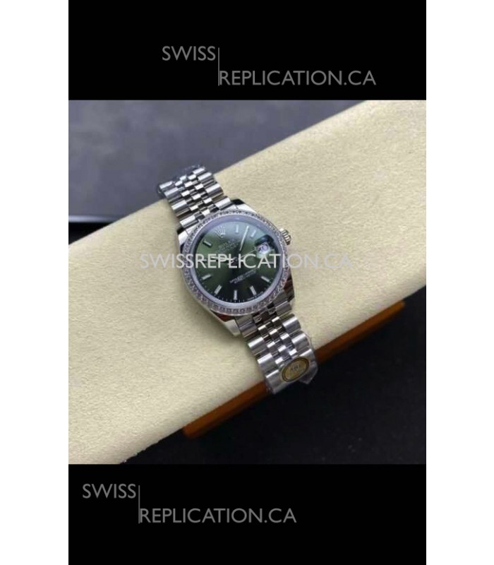 Rolex Super Clone Datejust 31MM Green Dial Jubilee Super Clone Watch