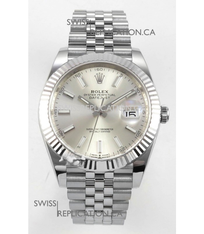 Datejust Super Clone 126334 Steel Dial 41MM FREE SPRUNG MVMNT 3235 Watch 