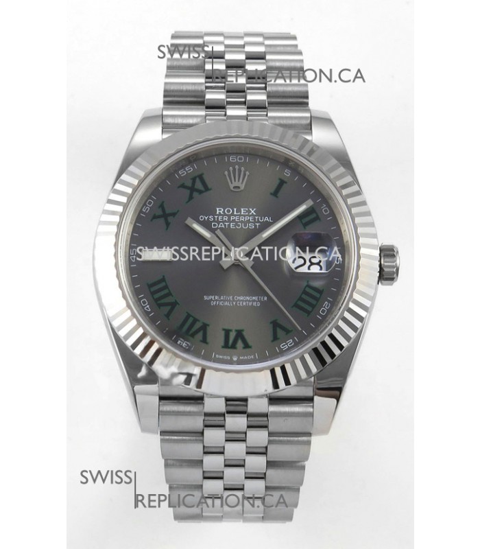 Datejust Super Clone 126334 Wimbledon 41MM FREE SPRUNG MVMNT 3235 Watch 