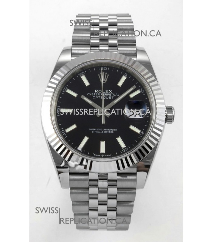 Datejust Super Clone 126334 Black Dial 41MM FREE SPRUNG MVMNT 3235 Watch 