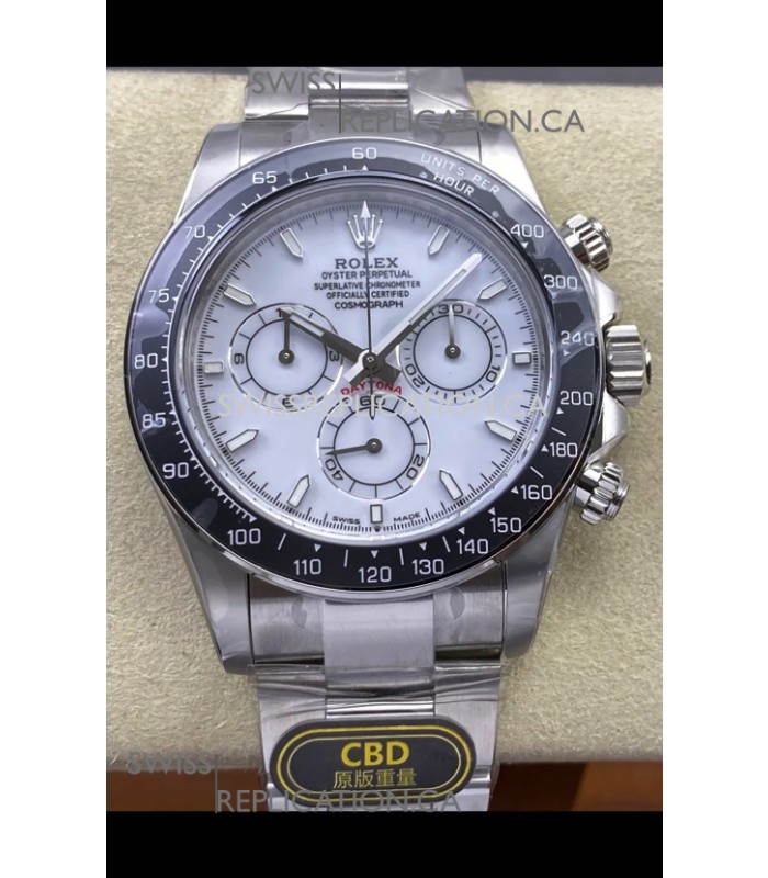 Rolex Daytona 126502 White Enamel Dial FREE SPRUNG MVMT Super Clone Watch 
