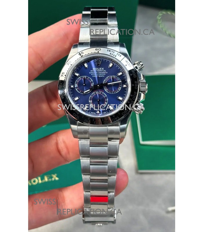 Rolex Daytona 126509 Blue Dial Stick Markers FREE SPRUNG MVMT Super Clone Watch 