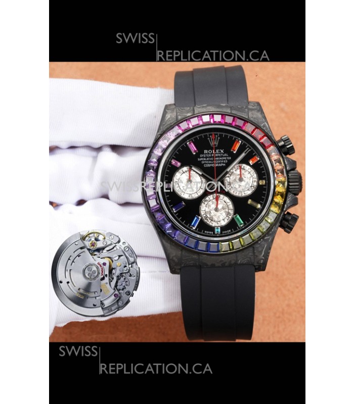 Rolex Daytona DiW Carbon Edition Watch - Forged Cabon Super Clone Watch 