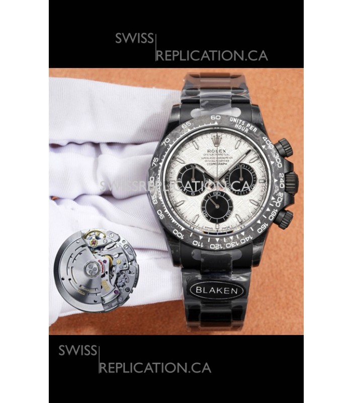 Rolex Daytona Blaken 4131 Movement Meteorite Dial Super Clone Watch 