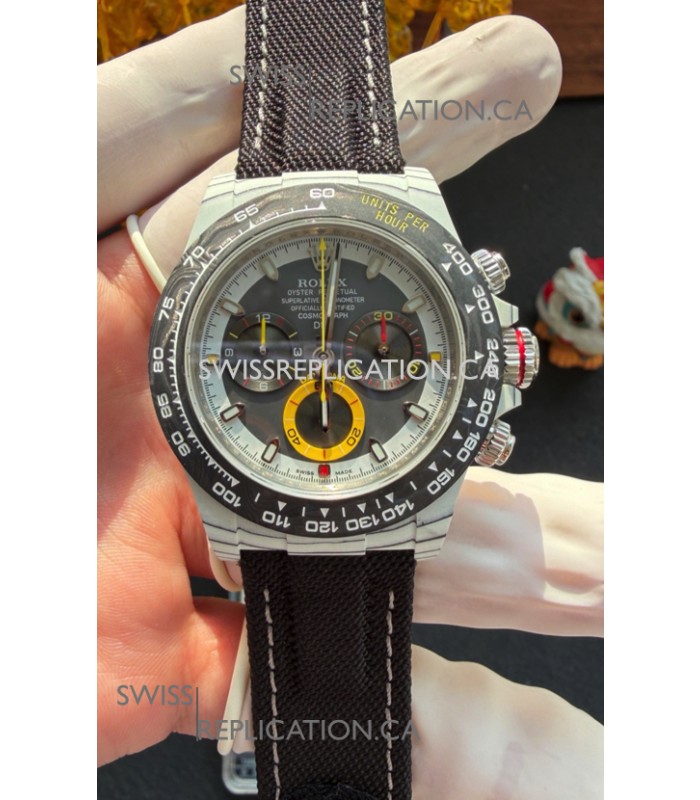 Rolex Daytona DiW Quantum Racer Grey CarboQuartz Super Clone Watch 