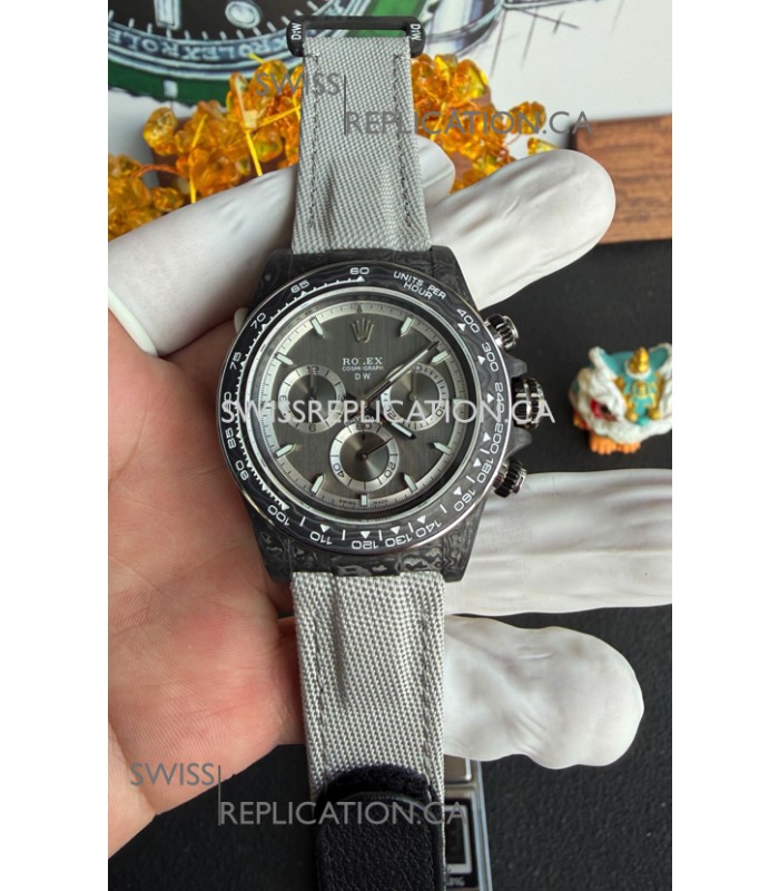 Rolex Daytona DiW Nova Grey Carbon Fiber Super Clone Watch 