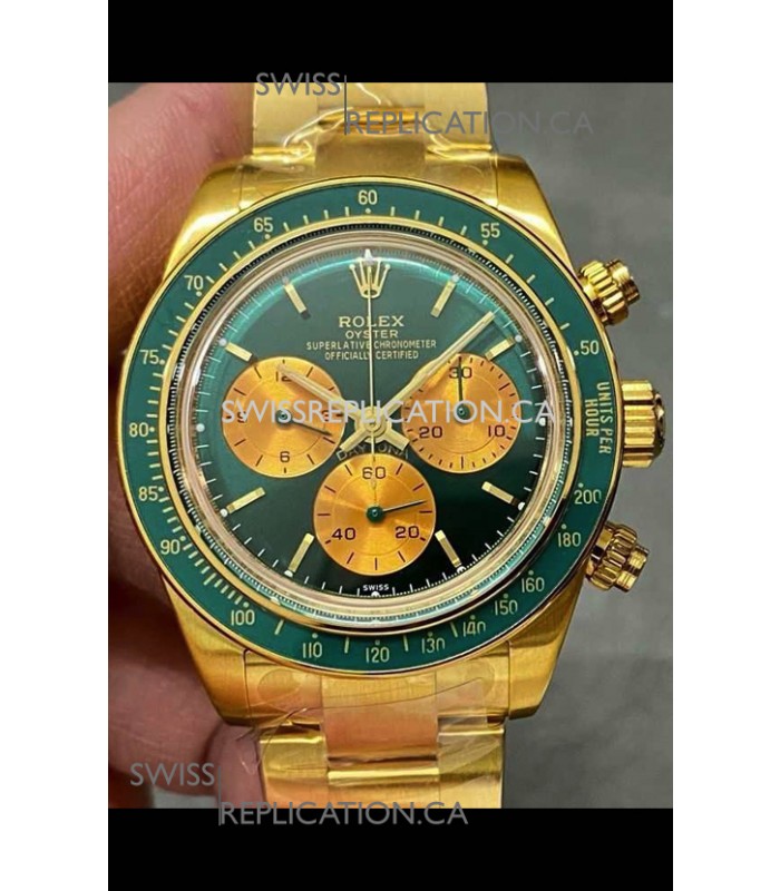 Rolex Daytona 116508 Artisans de Geneve "Honey Green Challenge" Swiss Replica Watch 