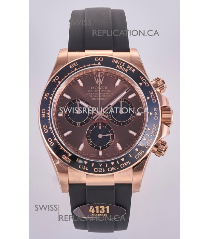 Rolex Daytona 126515 Brown Dial Stick Markers FREE SPRUNG MVMT Super Clone Watch 