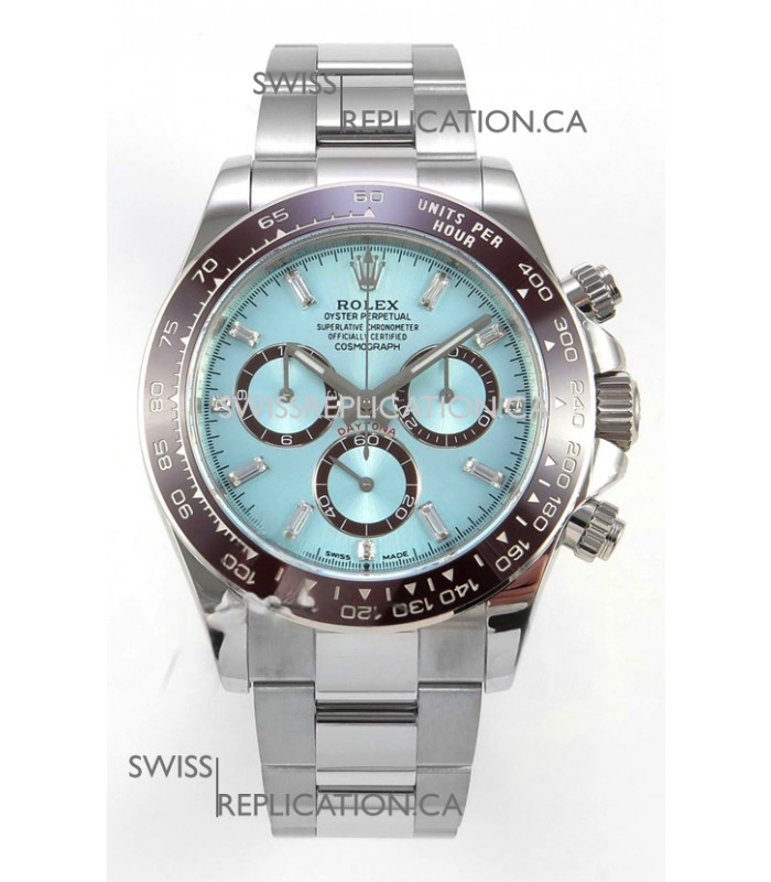 Rolex Daytona 126506 Ice Blue Crystal Markers FREE SPRUNG MVMT Super Clone Watch 
