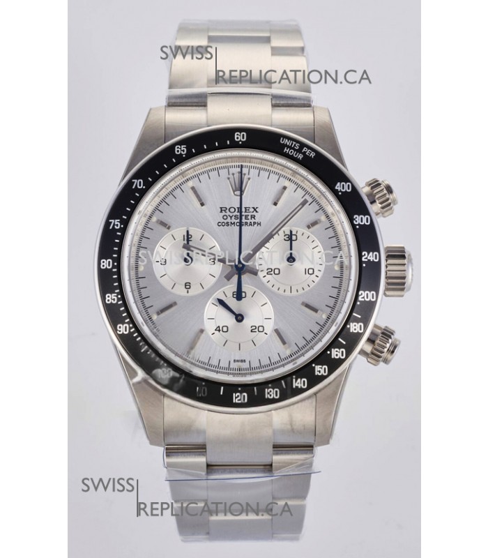 Rolex Daytona Paul Newman Steel Dial Custom Modded 4130 Mvnt Swiss Replica