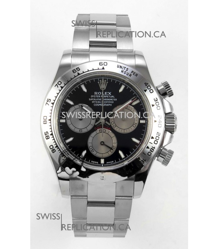 Rolex Daytona 126509 Black Dial Stick Markers FREE SPRUNG MVMT Super Clone Watch 