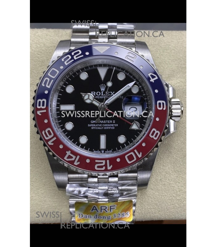 GMT Masters 126710BLRO Pepsi Cal.3285 FREE SPRUNG MVMNT Super Clone 