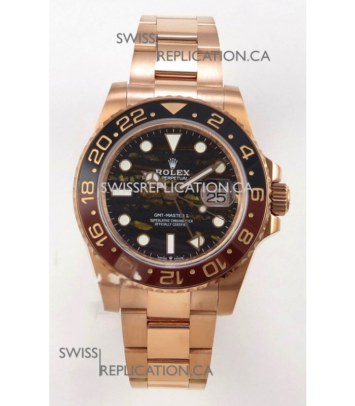 GMT Masters 126715CHNR Tiger Iron Dial Cal.3285 FREE SPRUNG MVMNT Super Clone 