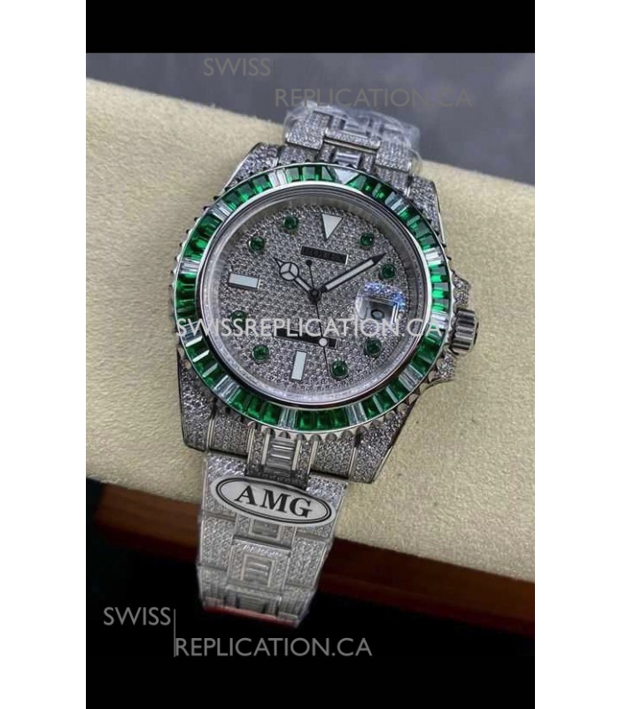 Rolex Submariner 116610 Iced Out Edition 5 Swiss Replica Watch 