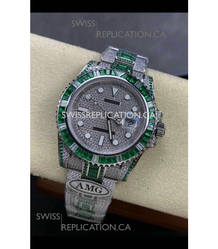 Rolex Submariner 116610 Iced Out Edition 7 Swiss Replica Watch 