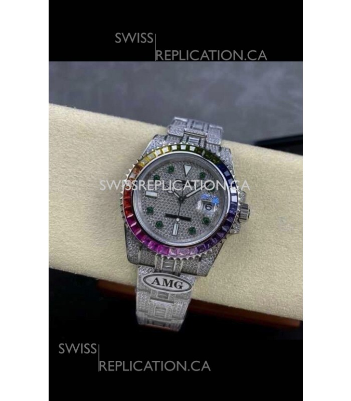 Rolex Submariner 116610 Iced Out Edition 10 Swiss Replica Watch 