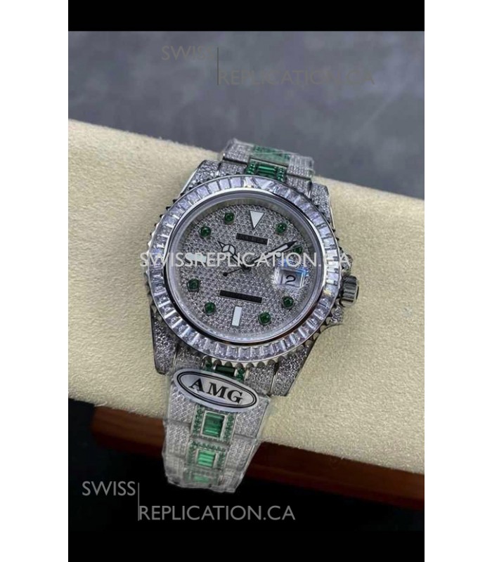 Rolex Submariner 116610 Iced Out Edition 12 Swiss Replica Watch 