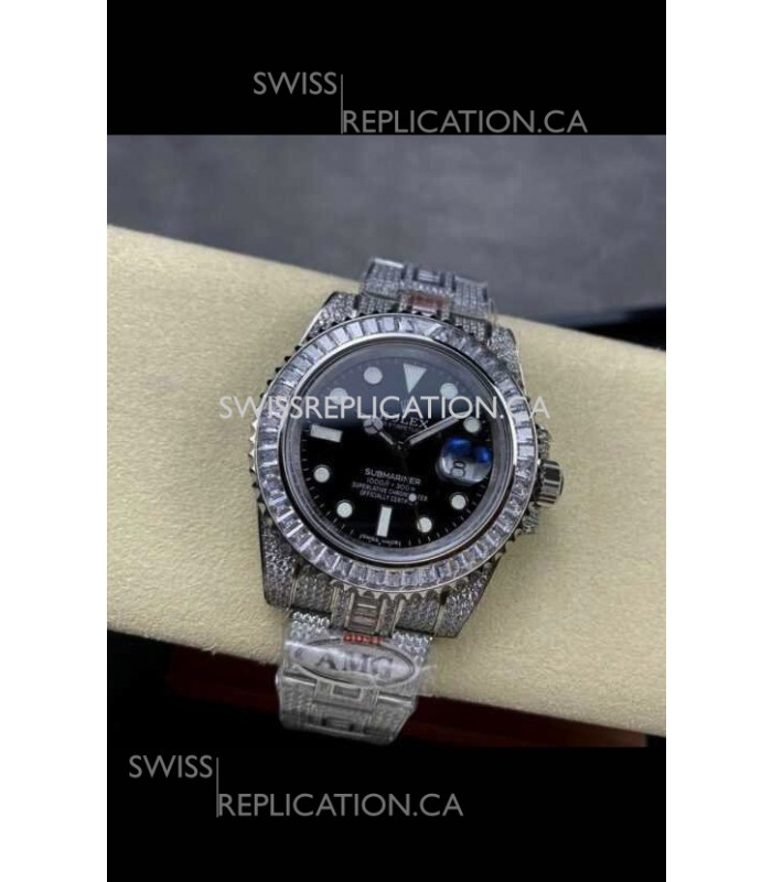 Rolex Submariner 116610 Iced Out Edition 17 Swiss Replica Watch 