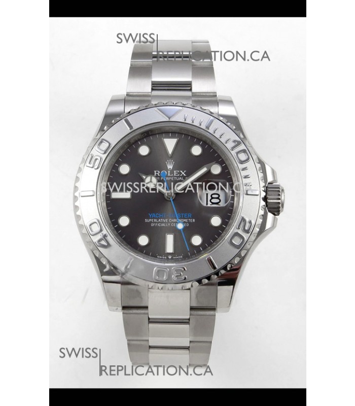Rolex Yachtmaster 40mm Grey Dial 3235 Movement Blue Dial Superclone Watch 