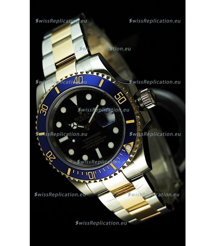 Rolex Submariner Swiss Replica Watch in Two Tone Case - Super Luminous Markers