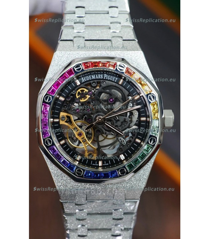 Audemars Piguet Royal Oak Double Balance Wheel Openworked FROSTED Edition 1:1 Superclone Replica Watch