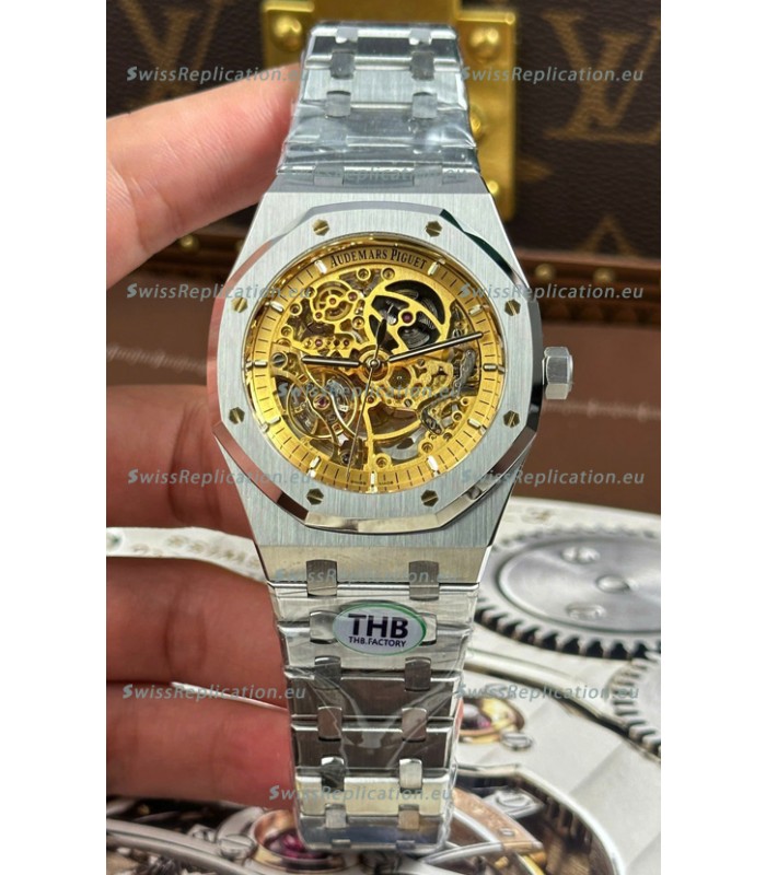 Audemars Piguet Royal Oak Super Clone Openworked Stainless Steel Watch 