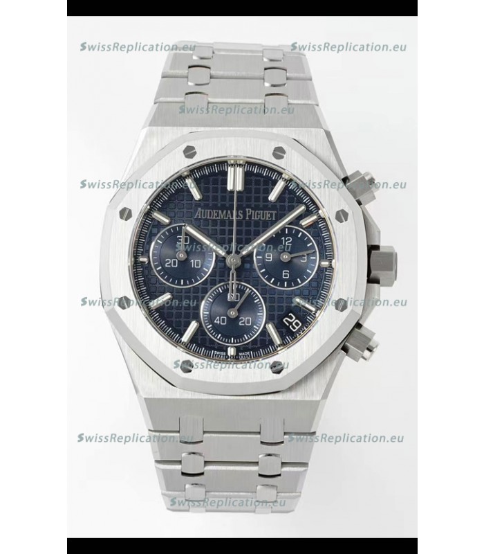 Audemars Piguet Super Clone Royal Oak Chronograph 26240 - 904L Steel in Blue Dial 41MM