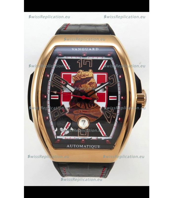 Franck Muller Vanguard Skenderbeu Croatia Rose Gold Swiss Replica Watch 