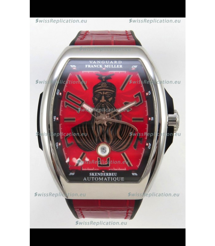 Franck Muller Vanguard Skenderbeu Stainless Steel Swiss Replica Watch 