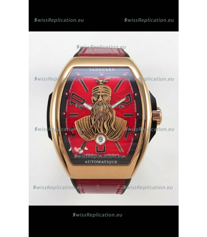 Franck Muller Vanguard Skenderbeu Rose Gold Swiss Replica Watch 