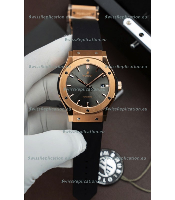 Hublot Super Clone Classic Fusion Titanium Rose Gold Grey Dial 42MM Watch
