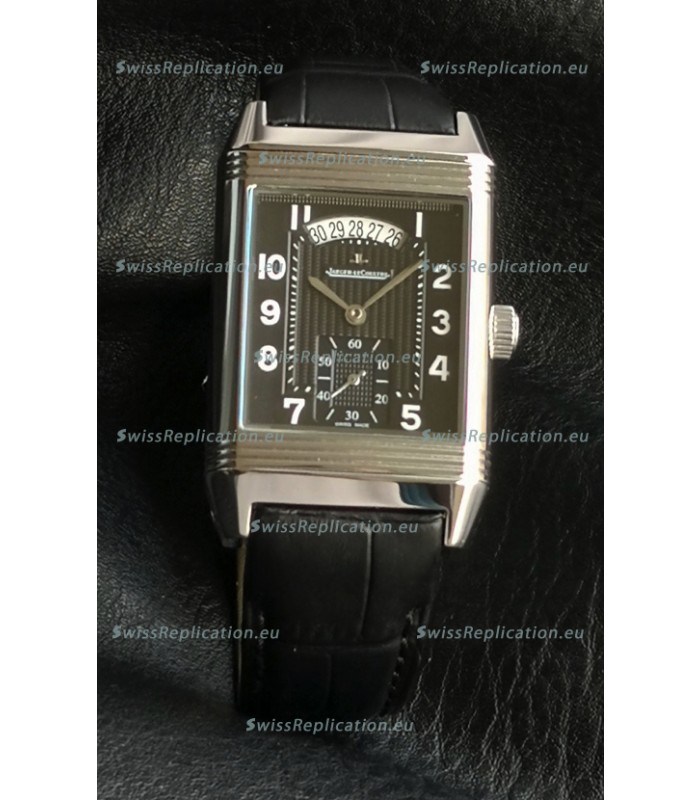 Jaeger-LeCoultre Reverso Super Clone Black Dial Swiss Replica Watch 