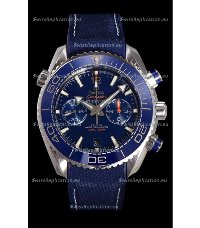 Omega Super Clone Planet Ocean 600M Chronograph 904L Steel Replica Watch 