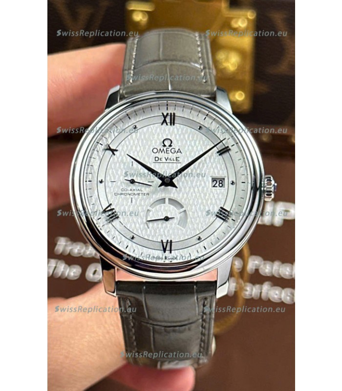 Omega De Ville Prestige Super Clone Power Reserve 904L Steel Replica Watch