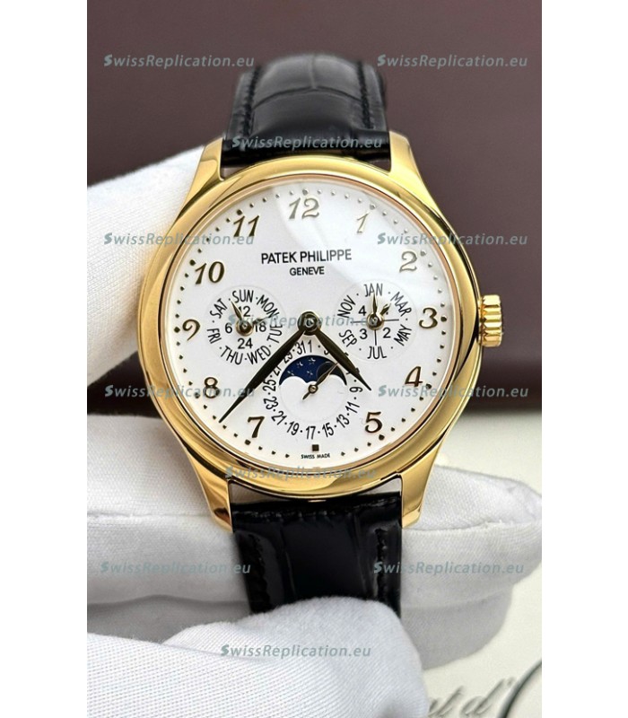 Patek Philippe Complications 5327G-001 Yellow Gold White Dial Swiss Replica