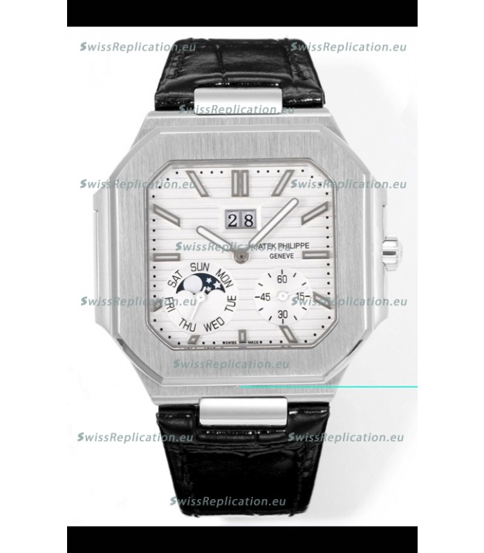 Patek Philippe Cubitus 5822 904L Steel Casing White Dial Swiss Replica Watch