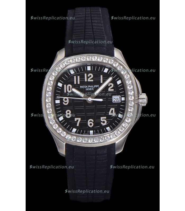 Patek Philippe Super Clone Aquanaut Stainless Steel Black Dial 38.5MM Watch 