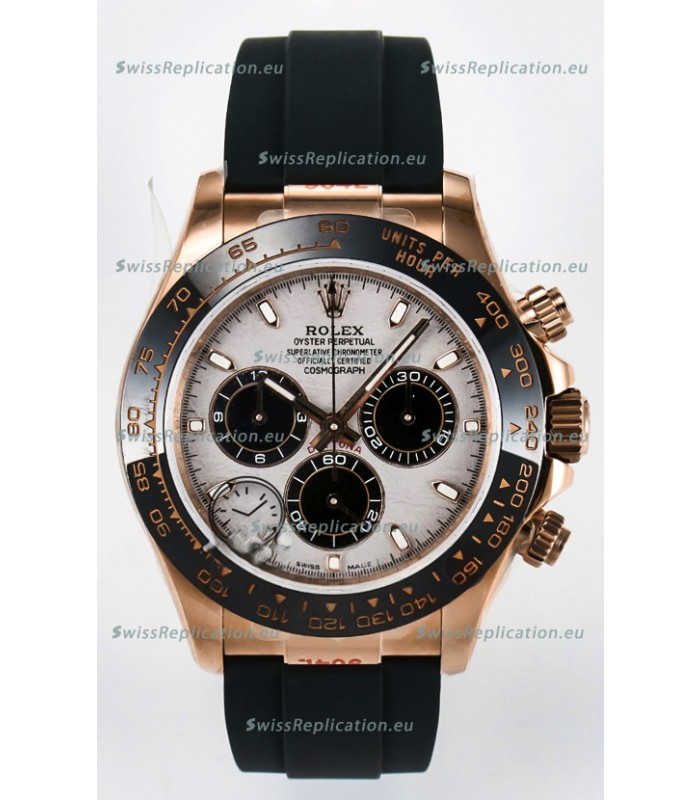 Rolex Daytona Super Clone 116518 Rose Gold Meteorite Dial Original Cal.4130 Movement