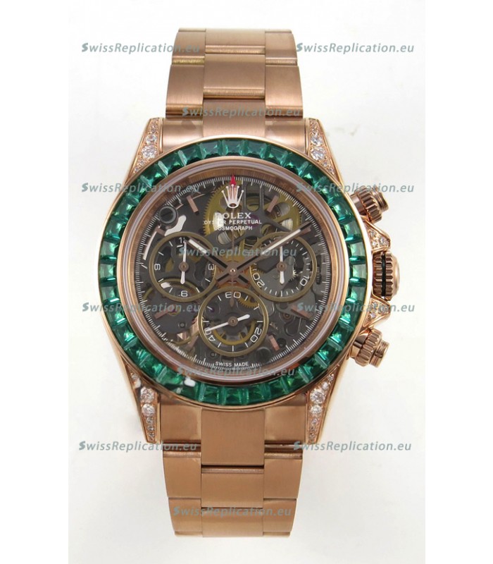 Rolex Daytona Super Clone "Artisans De Genève - Glacier" Edition Rose Gold Watch